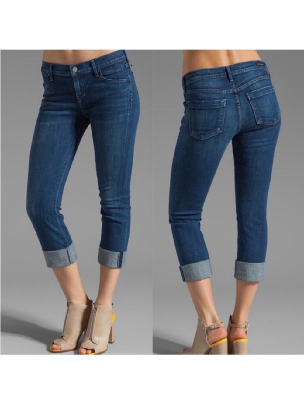 Citizens Of Humanity Womens Dani Cropped Straight Leg Jeans Size 29 Denim Blue - Picture 7 of 16
